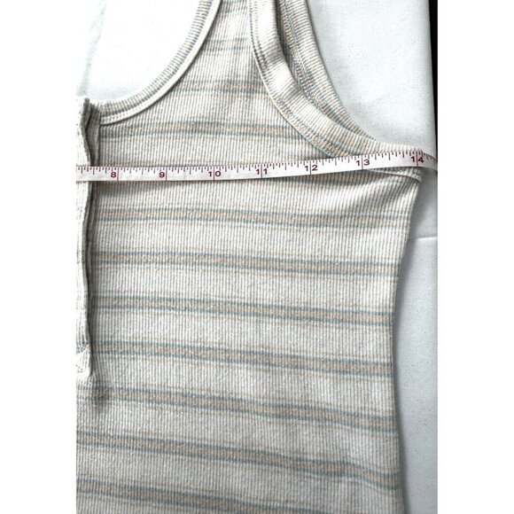 Old Navy Womens Pastel Ice Cream Stripe Tank M Y2K Retro Dopamine Summer Cute - Picture 3 of 8